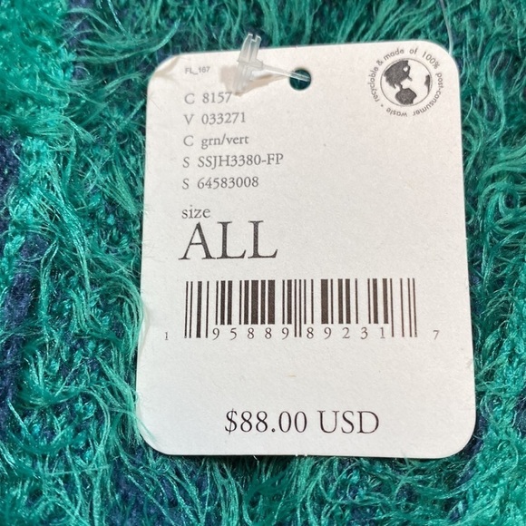 NWT Free People Diamondback Cozy Kimono Green sz OS - Picture 11 of 12